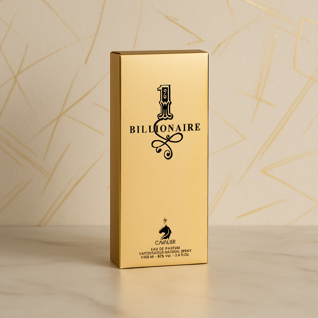 Cavalier 1 Billionaire Eau De Parfum for Men 100ml | Bold Woody & Floral Perfume | Long-Lasting Masculine Scent
