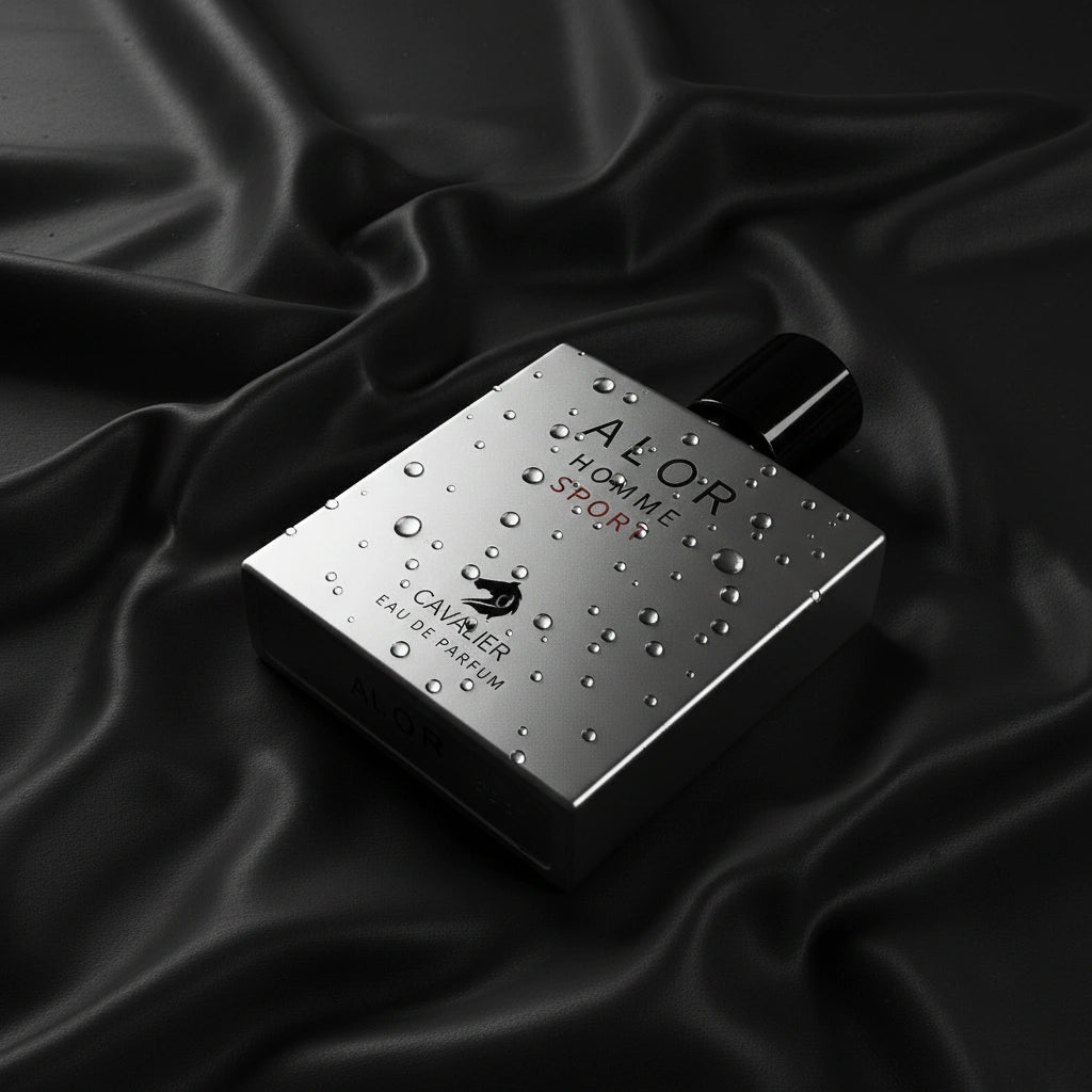 Alor Homme Sport Eau de Parfum – Fresh Aromatic Aquatic Fragrance for Men | Long-Lasting Sporty Fresh Perfume | Dynamic Sporty Cologne | Energizing Mandarin Sea Notes Pepper Vanilla Vetiver Scent 100ml