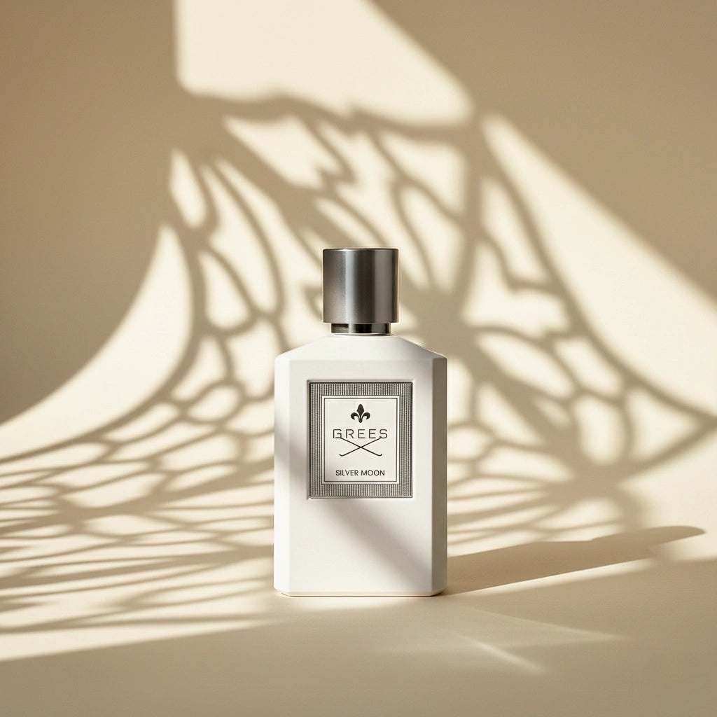 Grees Silver Moon Eau de Parfum – Fresh Citrus Woody Fragrance | Long-Lasting Alpine Perfume | Crisp Green Tea Perfume | Unisex Fresh Bergamot Mandarin Scent 100ml