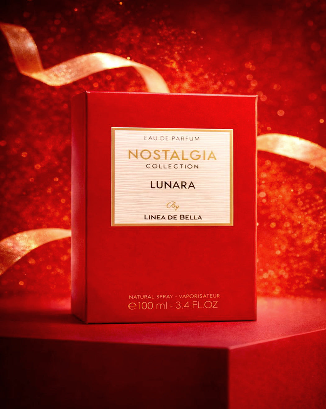 NOSTALGIA LUNARA LONG-LASTING ROSE PERFUME FOR WOMEN 100ML FLORAL MUSKY EAU DE PARFUM WITH AMBER & SANDALWOOD | WARM ELEGANT WOMEN’S FRAGRANCE | LINEA DE BELLA