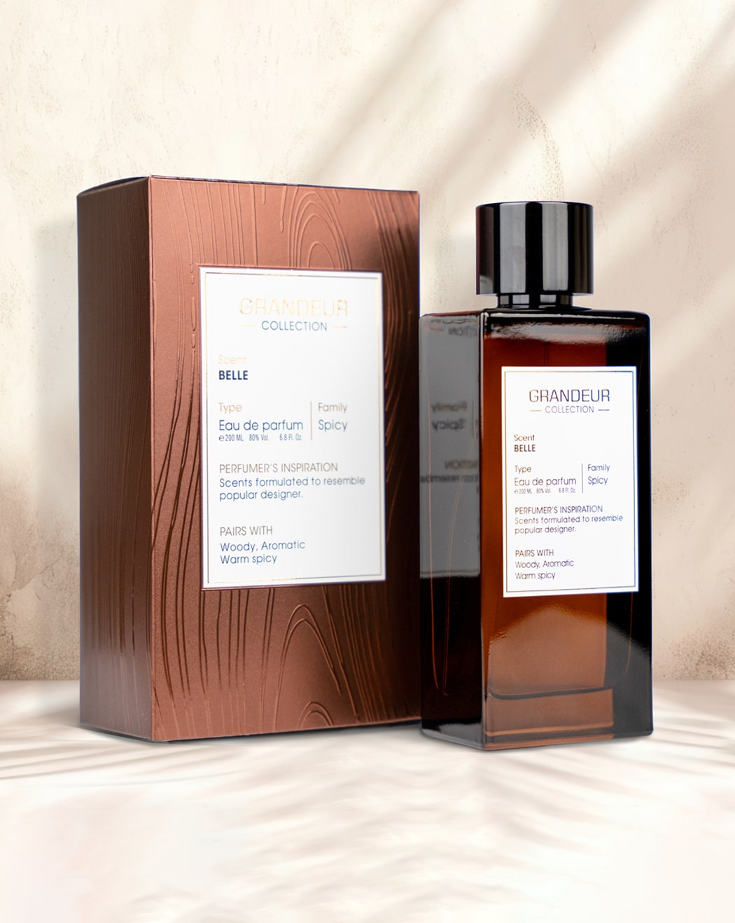 GRANDEUR BELLE EDP | TOBACCO VANILLA LUXURY PERFUME | LONG-LASTING UNISEX FRAGRANCE 200ML