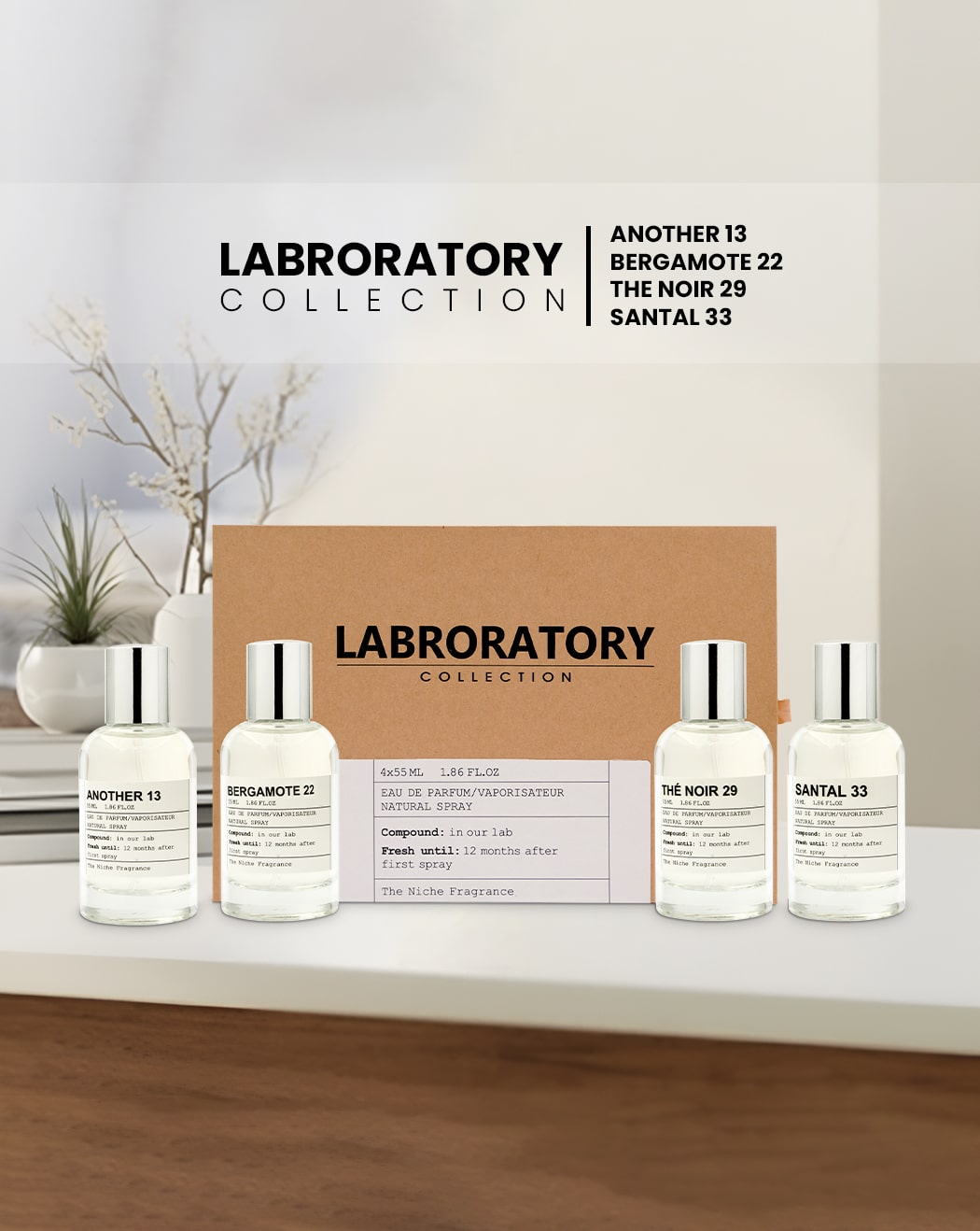Laboratory Gift Set 4x55ml | Perfume Gift Set UAE – Linea De Bella