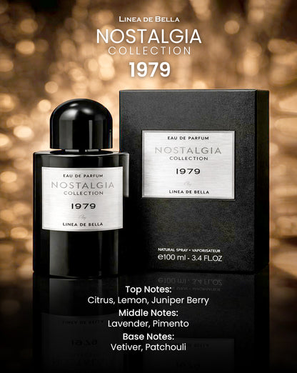 NOSTALGIA 1979 | LONG-LASTING FRESH WOODY PERFUME FOR MEN 100ML AROMATIC EAU DE PARFUM BY LINEA DE BELLA