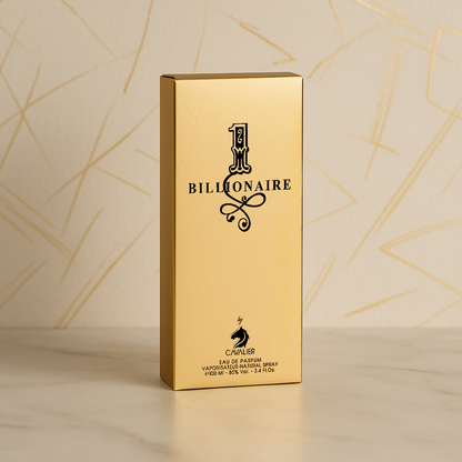 Cavalier 1 Billionaire Eau De Parfum for Men 100ml | Bold Woody & Floral Perfume | Long-Lasting Masculine Scent