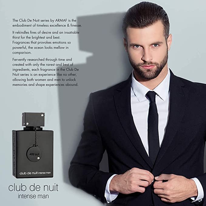 Armaf Perfume Club de Nuit Intense Man Perfume Long Lasting Fragrance Eau De Toilette For Him 105ML Black