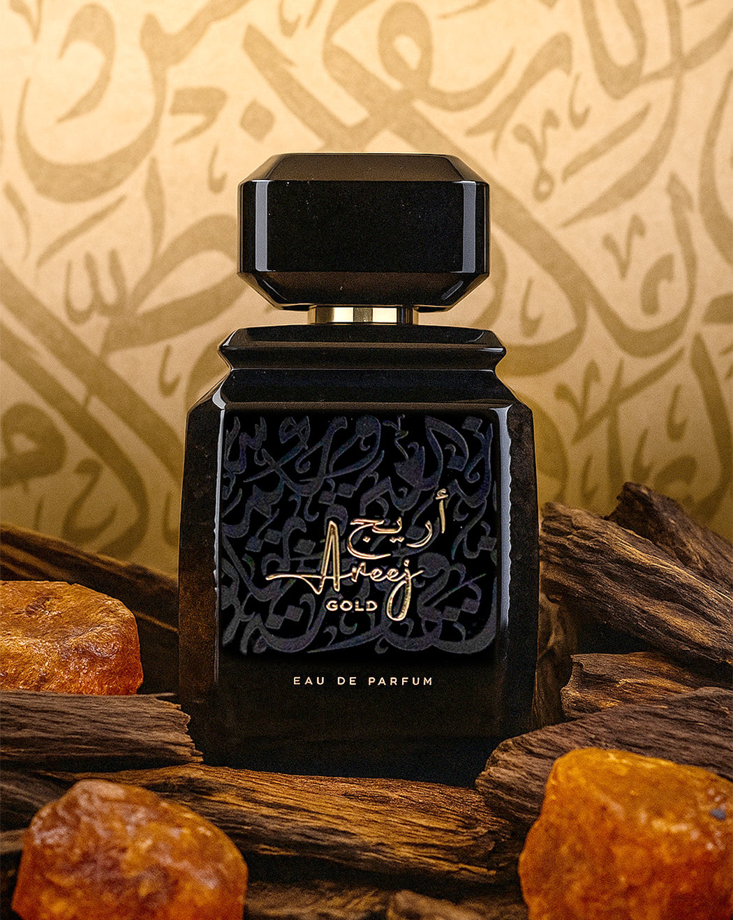 ROTANA AREEJ GOLD SPICY AND SWEET AMBER SCENT UNISEX PERFUME 100ML