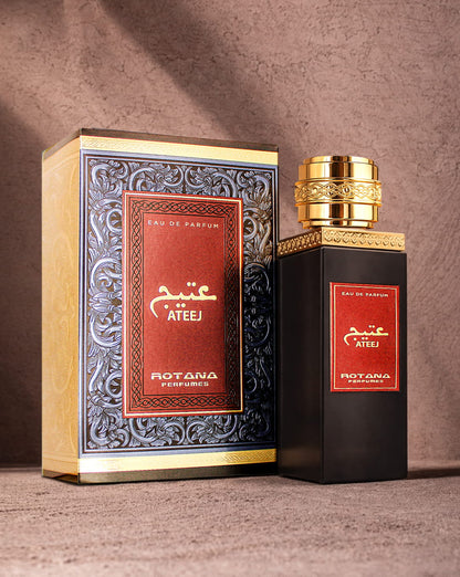 ROTANA ATEEJ EAU DE PARFUM ARABIC UNISEX AROMATIC LONG-LASTING SCENT 100ML