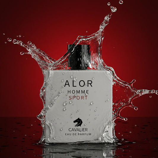 Alor Homme Sport Eau de Parfum – Fresh Aromatic Aquatic Fragrance for Men | Long-Lasting Sporty Fresh Perfume | Dynamic Sporty Cologne | Energizing Mandarin Sea Notes Pepper Vanilla Vetiver Scent 100ml