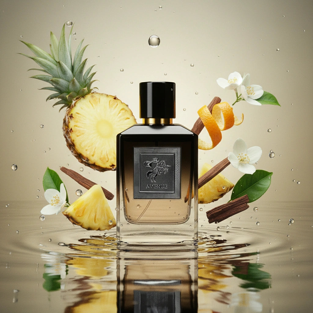 Avenue Eau de Parfum – Bold Fruity Woody Perfume for Men | Long-Lasting Pineapple Fragrance | Smoky Woody Fragrance | Men's Luxury Cologne | Powerful Birch Patchouli Scent 100ml