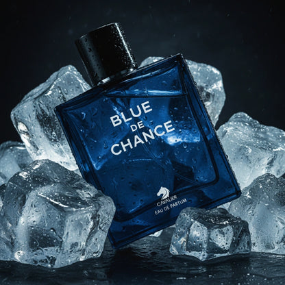 Blue De Chance Eau de Parfum – Woody Aromatic Fragrance for Men | Long-Lasting Fresh Perfume | Spicy Aromatic Perfume | Men's Luxury Cologne | Clean Citrus Sandalwood Incense Scent 90ml