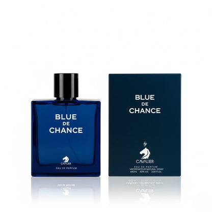 Blue De Chance Eau de Parfum – Woody Aromatic Fragrance for Men | Long-Lasting Fresh Perfume | Spicy Aromatic Perfume | Men's Luxury Cologne | Clean Citrus Sandalwood Incense Scent 90ml