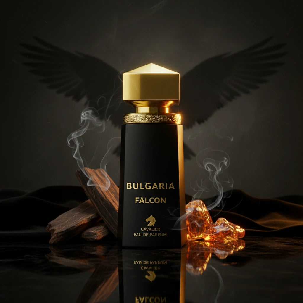 Bulgaria Falcon Eau de Parfum – Oriental Woody Fragrance for Men | Long-Lasting Oud Musk Perfume | Smoky Woody Perfume | Majestic Royal Oud Black Musk Scent 100ml