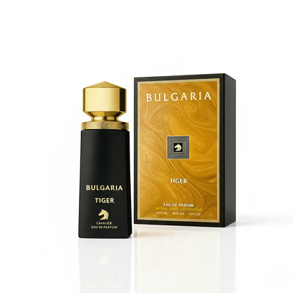 Bulgaria Tiger Eau de Parfum – Citrus Aromatic Fragrance for Men | Long-Lasting Fresh Citrus Perfume | Spicy Citrus Perfume | Men's Fresh Cologne | Bold Grapefruit Pepper Woody Scent 100ml