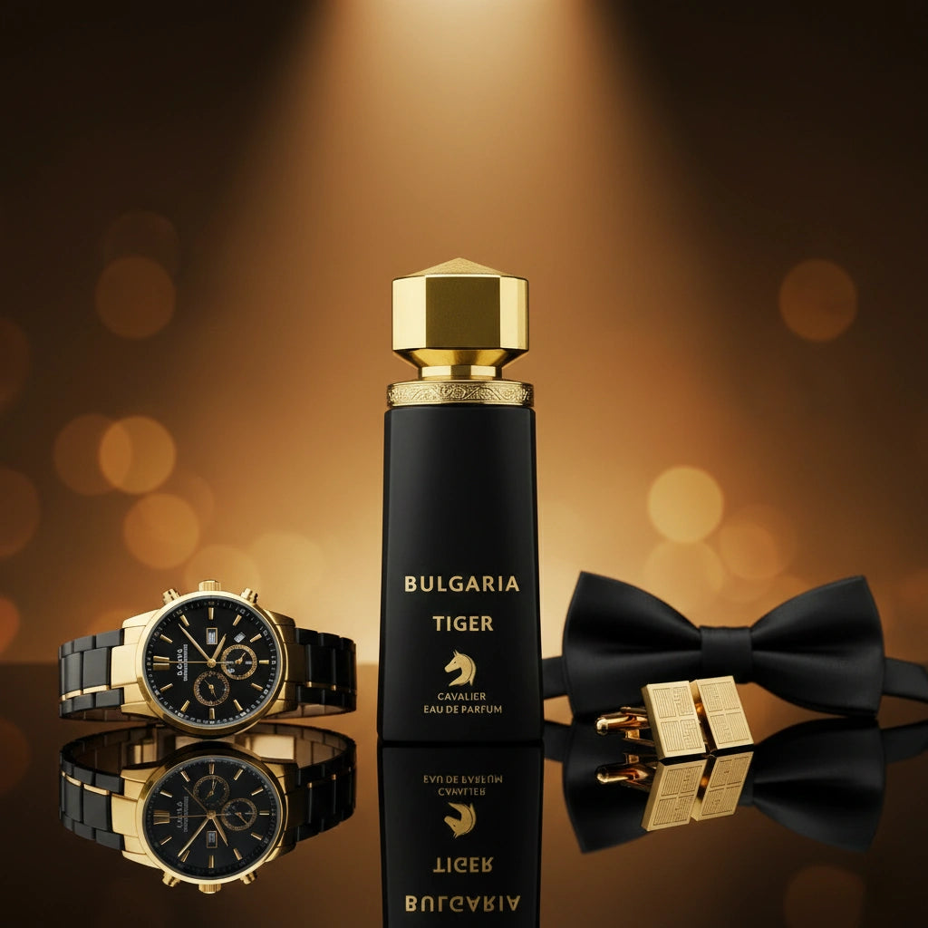 Bulgaria Tiger Eau de Parfum – Citrus Aromatic Fragrance for Men | Long-Lasting Fresh Citrus Perfume | Spicy Citrus Perfume | Men's Fresh Cologne | Bold Grapefruit Pepper Woody Scent 100ml