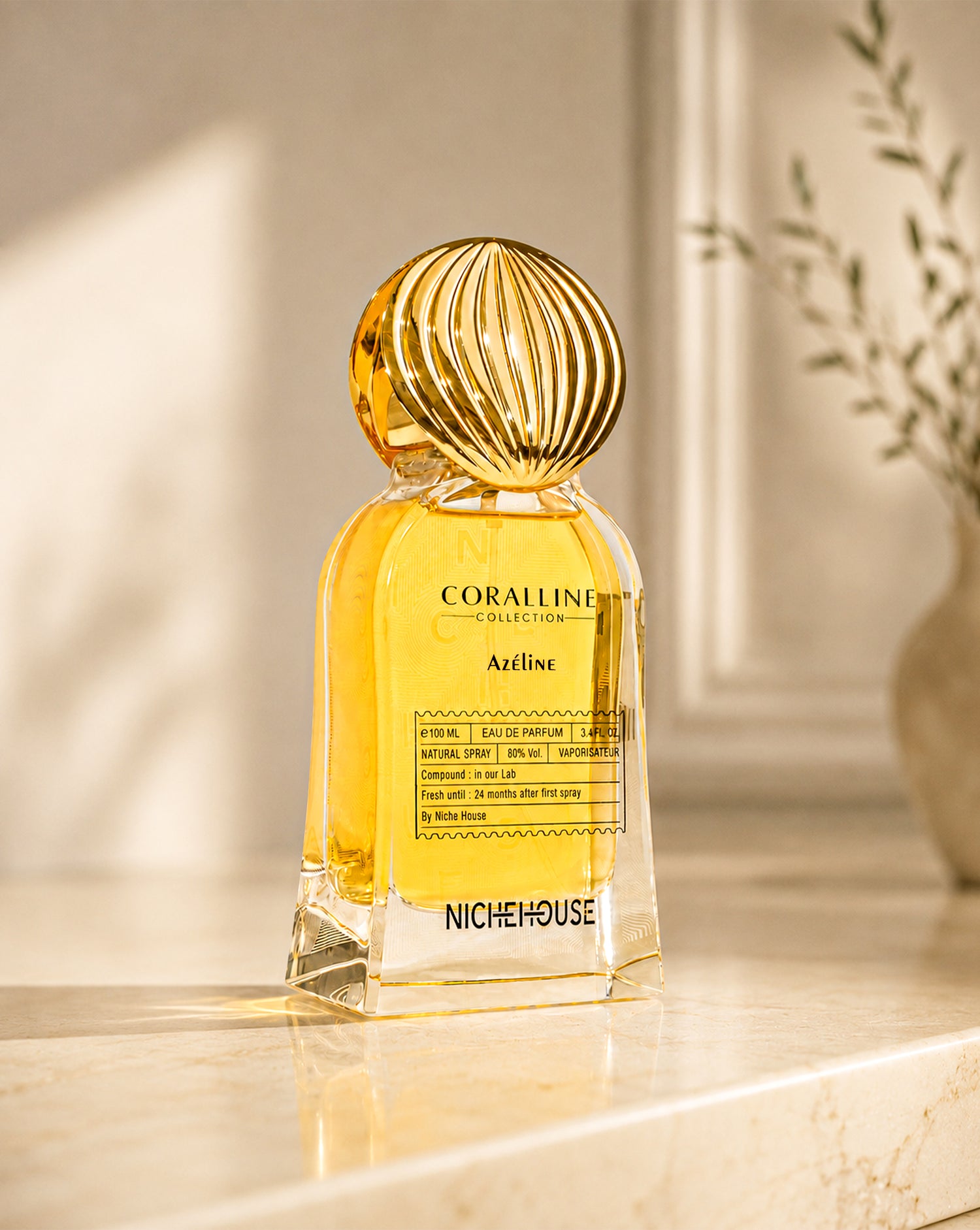 CORALLINE AZELINE EAU DE PARFUM 100ML | LONG LASTING ROSE WHITE MUSK FRAGRANCE BY NICHEHOUSE