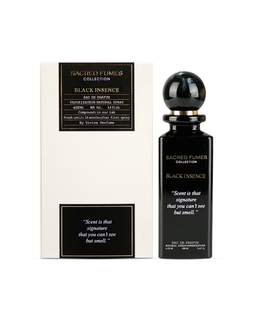 DIVINA SACRED FUMES BLACK INTENSE FOR WOMEN 100ML