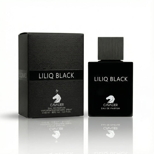 Liliq Black Eau de Parfum – Dark Woody Musk Perfume | Long-Lasting Woody Musk Fragrance | For Men | Smoky Vetiver Fragrance | Deep Woods Perfume 100ml