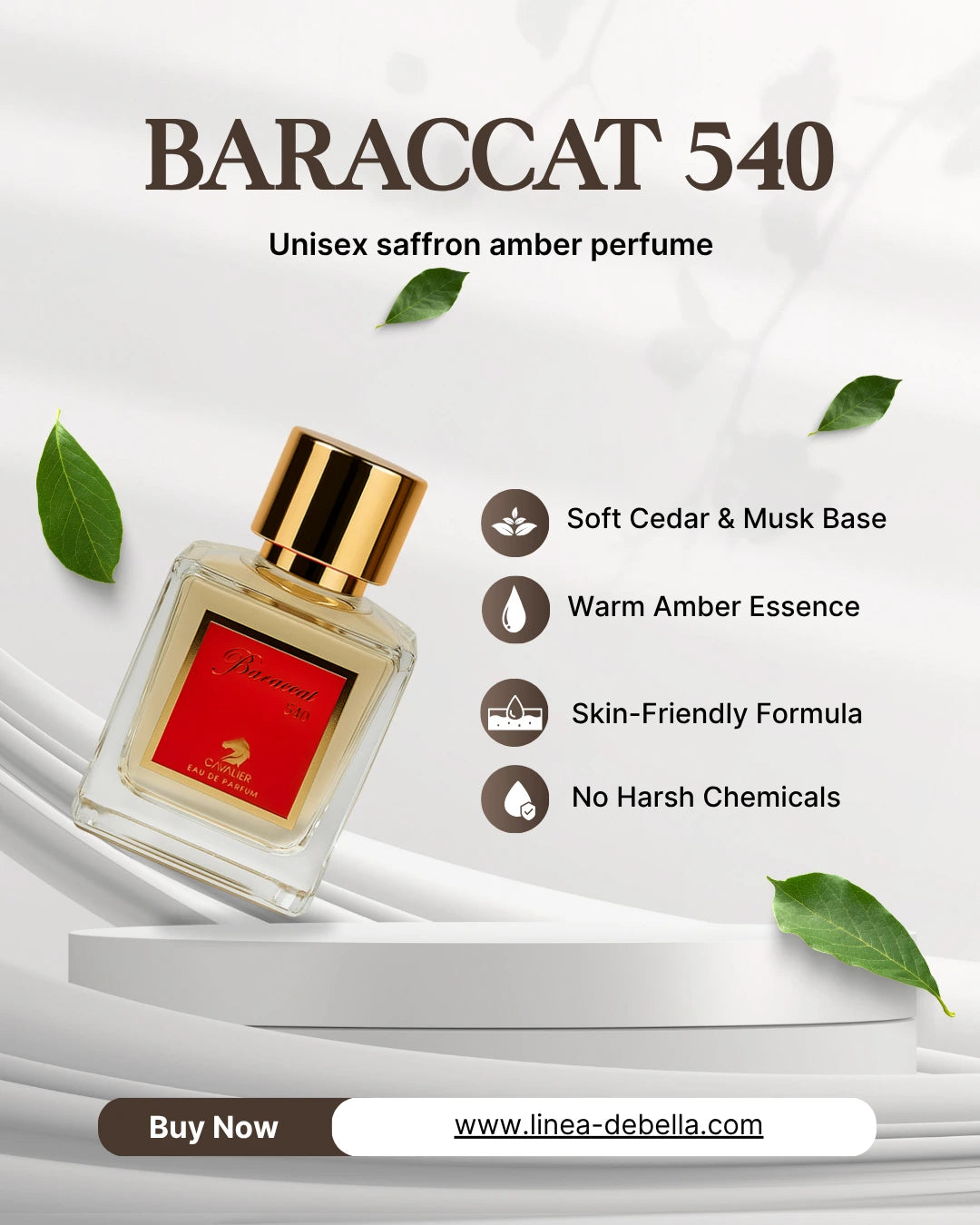 Elegant long-lasting fragrance with jasmine, amber, and musk.