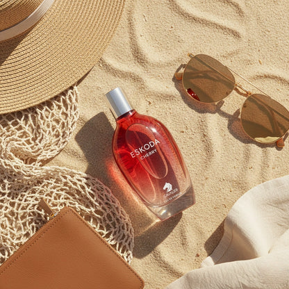 Eskoda Cherry Eau de Parfum – Sweet Floral Fruity Fragrance for Women | Long-Lasting Cherry Vanilla Perfume | Sweet Gourmand Perfume | Women's Luxury Perfume | Playful Cherry Raspberry Marshmallow Vanilla Scent 100ml