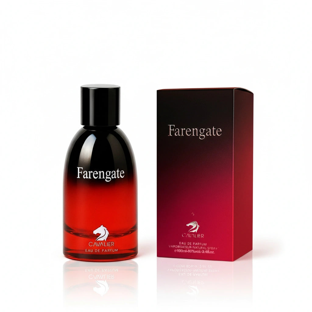 Farengate Eau de Parfum – Woody Floral Musk Fragrance for Men | Long-Lasting Aromatic Perfume | Rich Amber Woody Perfume | Men's Luxury Cologne | Bold Grapefruit Sandalwood Scent 100ml
