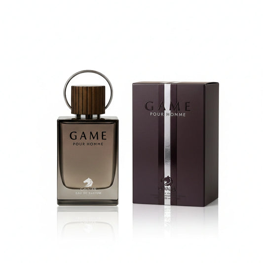 Game Pour Homme Eau de Parfum – Woody Chypre Fragrance for Men | Long-Lasting Woody Perfume | Smoky Leather Perfume | Men's Luxury Cologne | Refined Incense Cedarwood Scent 100ml