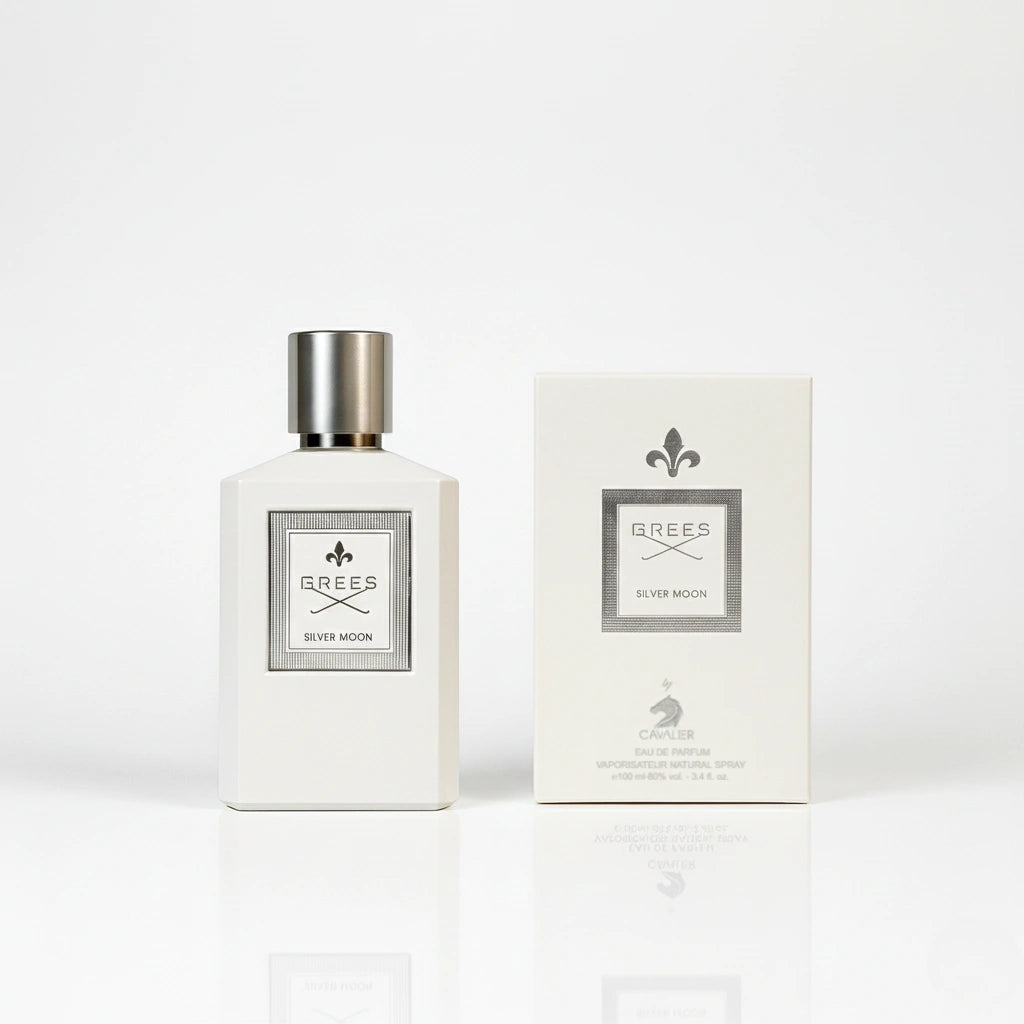 Grees Silver Moon Eau de Parfum – Fresh Citrus Woody Fragrance | Long-Lasting Alpine Perfume | Crisp Green Tea Perfume | Unisex Fresh Bergamot Mandarin Scent 100ml