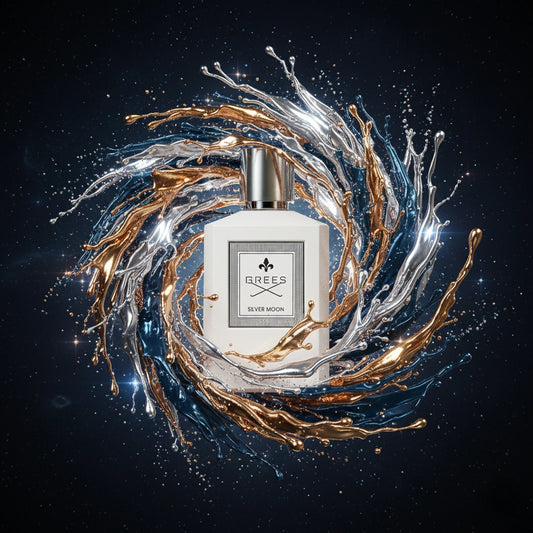 Grees Silver Moon Eau de Parfum – Fresh Citrus Woody Fragrance | Long-Lasting Alpine Perfume | Crisp Green Tea Perfume | Unisex Fresh Bergamot Mandarin Scent 100ml