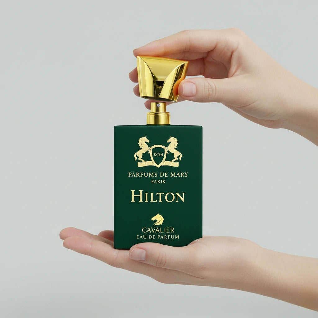 Hilton Eau de Parfum – Woody Aromatic Fragrance for Men | Long-Lasting Woody Perfume | Rich Oud Woody Perfume | Men's Luxury Cologne | Distinguished Sage Oud Scent 100ml