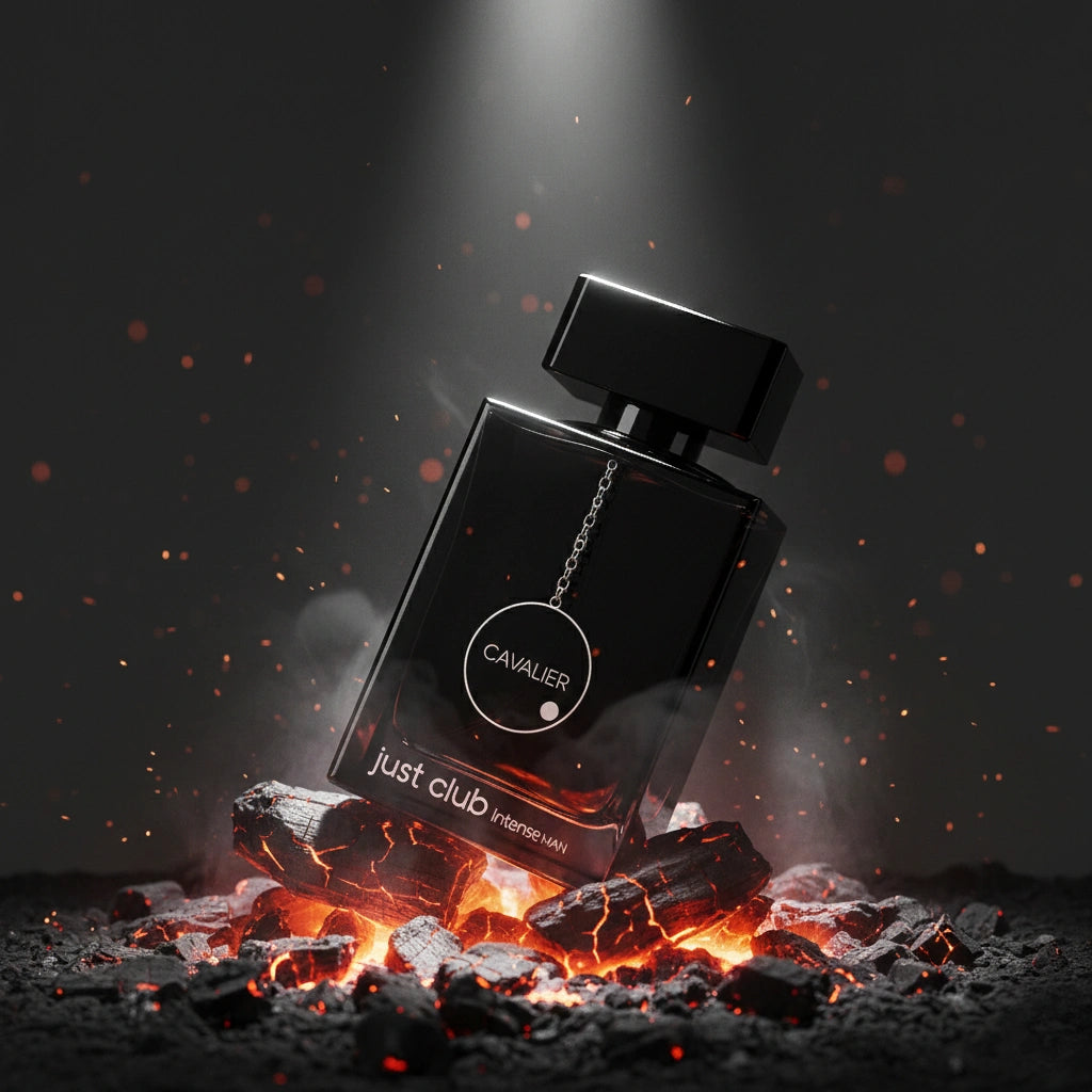 Just Club Eau de Parfum – Floral Fruity Fragrance for Men | Long-Lasting Intense Fragrance | Dark Smoky Leather Perfume | Powerful Blackcurrant Musk Scent 100ml