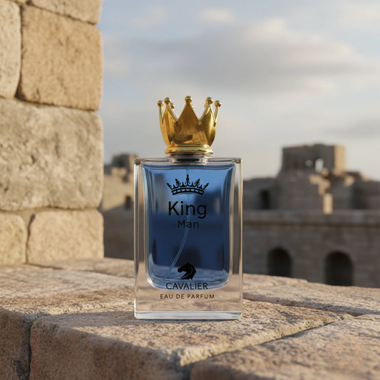 King Man Eau de Parfum – Regal Woody Aromatic Fragrance for Men | Long-Lasting Fresh Woody Perfume | Mediterranean Aromatic Perfume | Bold Blood Orange Lemon Lavender Vetiver Cedar Scent 100ml
