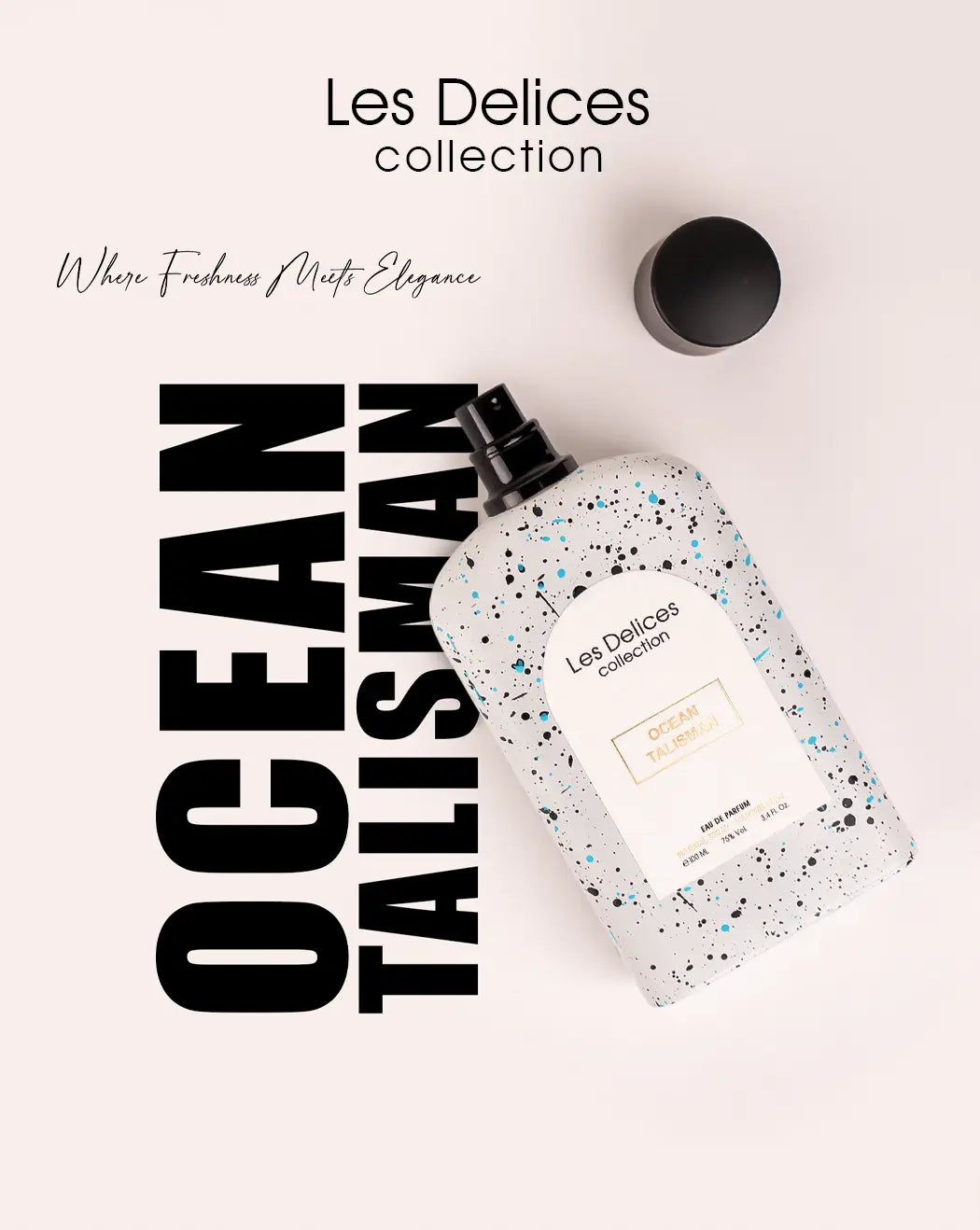 Les Delices Ocean Talisman EDP Long-Lasting Fresh Citrus Woody Unisex Perfume 100ml