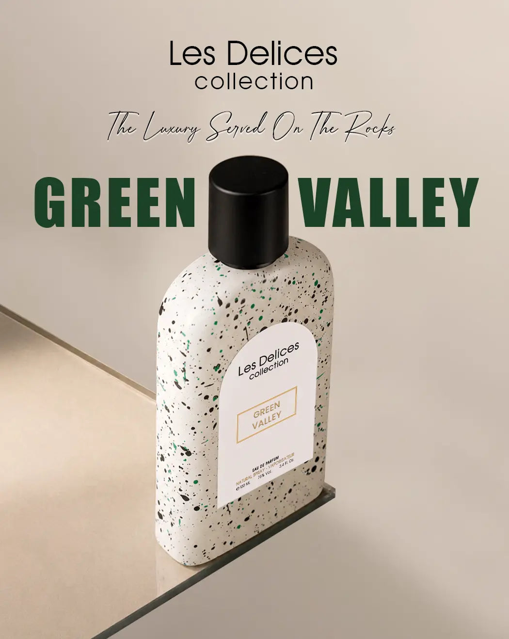 Les Delices Green Valley EDP 100ml Long-Lasting Luxury Unisex Perfume in UAE