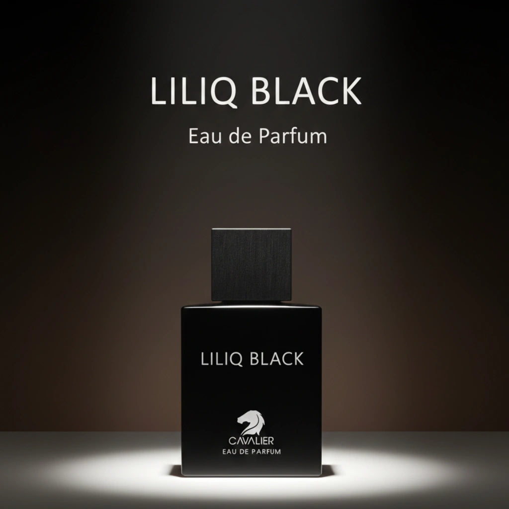 Liliq Black Eau de Parfum – Dark Woody Musk Perfume | Long-Lasting Woody Musk Fragrance | For Men | Smoky Vetiver Fragrance | Deep Woods Perfume 100ml