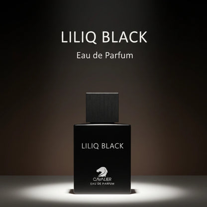 Liliq Black Eau de Parfum – Dark Woody Musk Perfume | Long-Lasting Woody Musk Fragrance | For Men | Smoky Vetiver Fragrance | Deep Woods Perfume 100ml