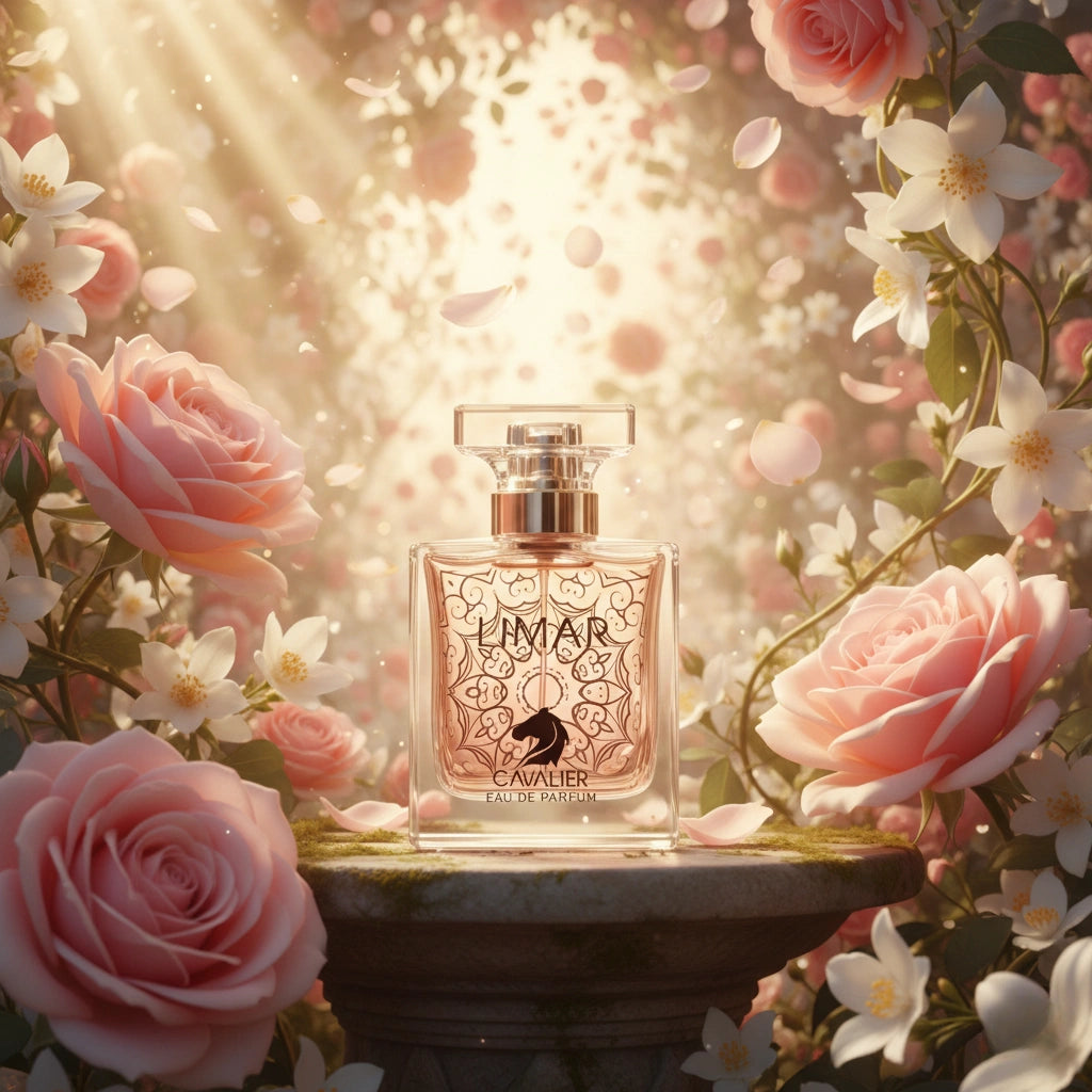 Limar Eau de Parfum – Floral Woody Musk Fragrance for Women | Long-Lasting White Floral Perfume | Romantic Cedarwood Perfume | Elegant Jasmine Gardenia Tuberose Scent 100ml