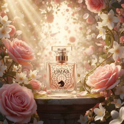 Limar Eau de Parfum – Floral Woody Musk Fragrance for Women | Long-Lasting White Floral Perfume | Romantic Cedarwood Perfume | Elegant Jasmine Gardenia Tuberose Scent 100ml