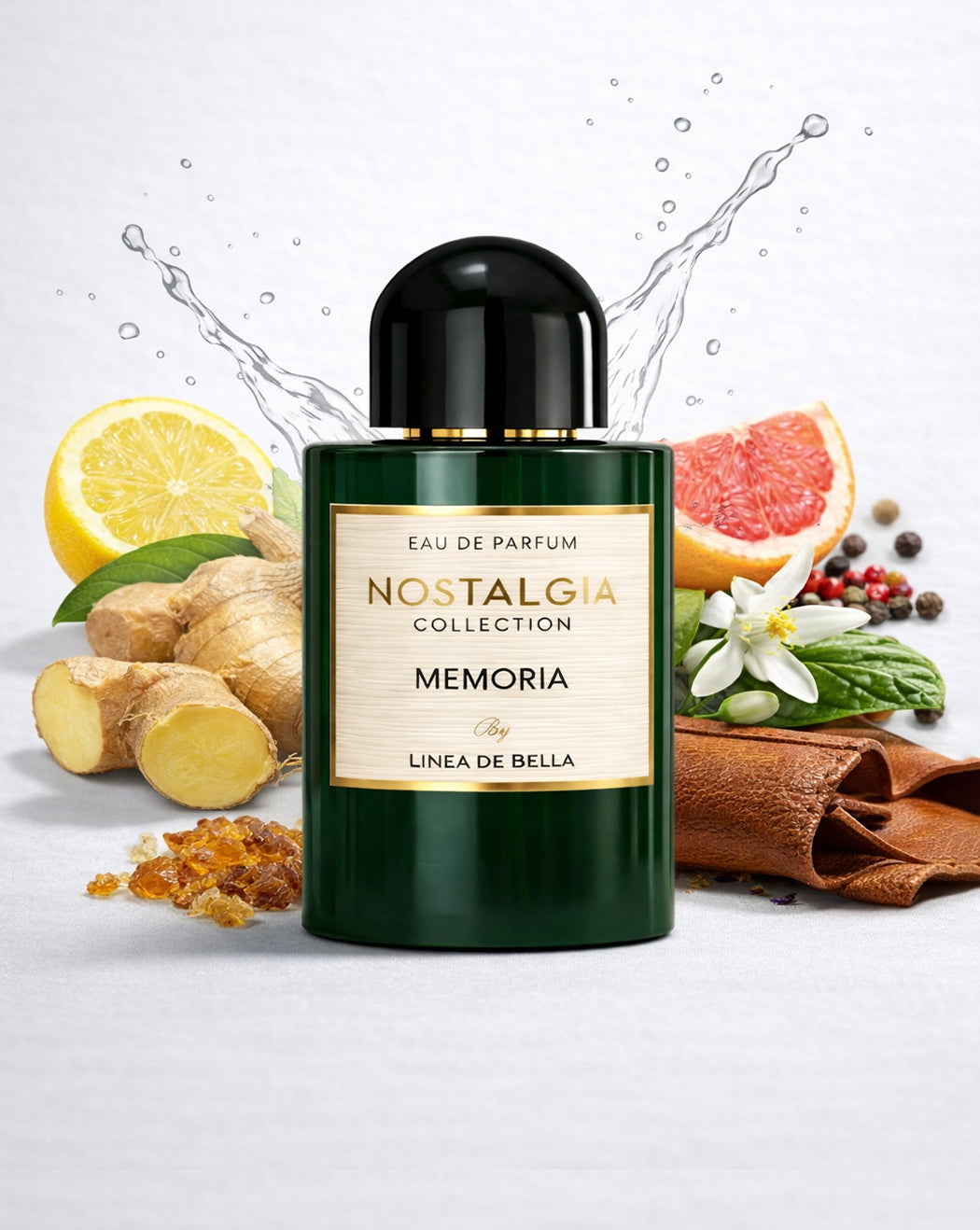 NOSTALGIA MEMORIA LONG-LASTING FRESH SPICY FLORAL PERFUME FOR MEN 100ML | WOODY LEATHER EAU DE PARFUM BY LINEA DE BELLA