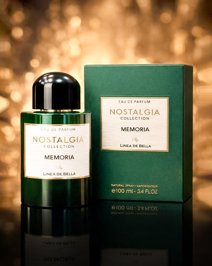 NOSTALGIA MEMORIA LONG-LASTING FRESH SPICY FLORAL PERFUME FOR MEN 100ML | WOODY LEATHER EAU DE PARFUM BY LINEA DE BELLA