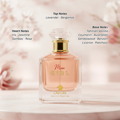 Cavalier Moon Girl Eau De Parfum 100ml | Sweet & Spicy Perfume for Women | Long-Lasting Floral & Vanilla Fragrance