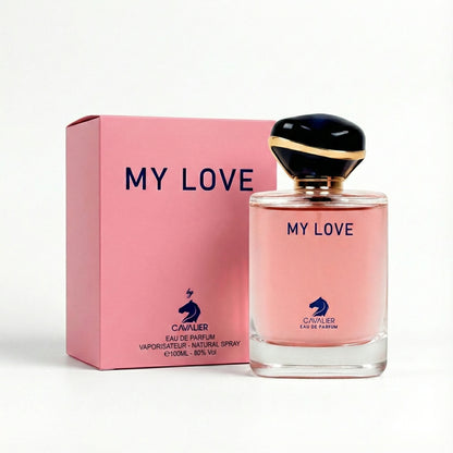 My Love feminine floral scent that lasts all day.