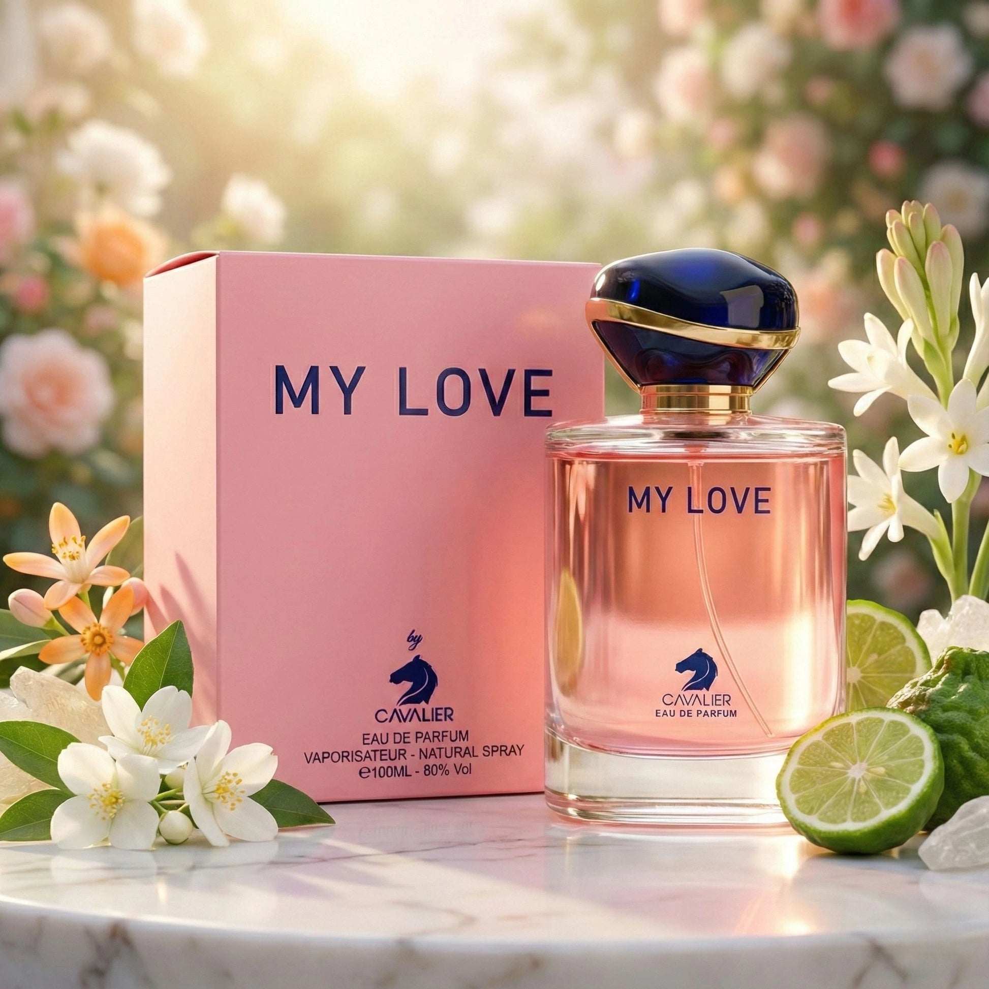 Radiant floral perfume with bergamot and tuberose.