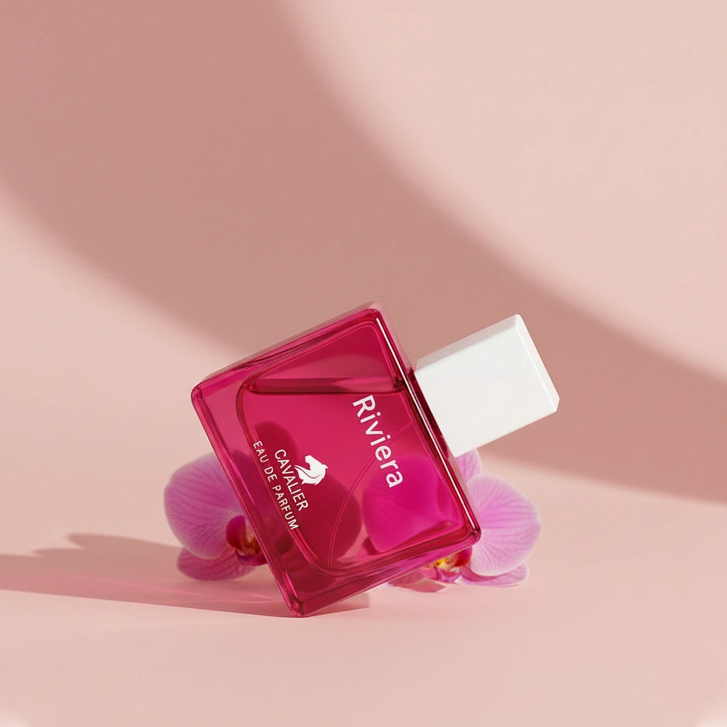 Riviera Eau de Parfum – Luminous Floral Fragrance for Women | Long-Lasting Floral Amber Perfume | Sensual Floral Perfume | Women's Luxury Perfume | Radiant Pomegranate Orchid Amber Whipped Cream Scent 100ml