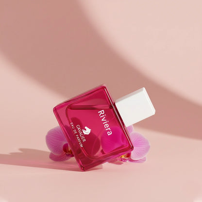 Riviera Eau de Parfum – Luminous Floral Fragrance for Women | Long-Lasting Floral Amber Perfume | Sensual Floral Perfume | Women's Luxury Perfume | Radiant Pomegranate Orchid Amber Whipped Cream Scent 100ml