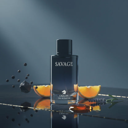 Savage Eau de Parfum – Aromatic Fougère Fragrance for Men | Long-Lasting Fresh Perfume | Spicy Aromatic Perfume | Men's Luxury Fragrance | Bold Bergamot Pepper Scent 100ml