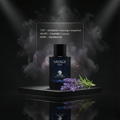 Savage Exit Eau de Parfum – Aromatic Spicy Fragrance for Men | Long-Lasting Powerful Perfume | Rich Aromatic Perfume | Men's Luxury Cologne | Bold Cinnamon Licorice Woody Scent 100ml