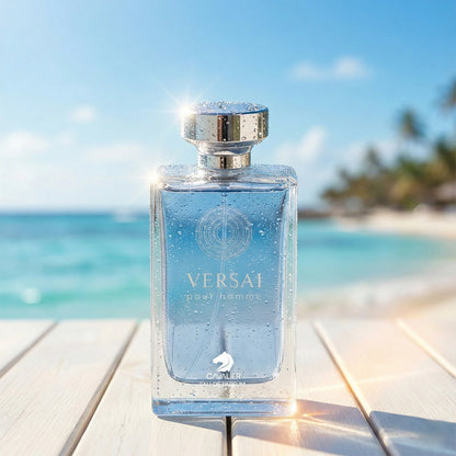 Versai Pour Homme Eau de Parfum – Aromatic Fougère Fragrance for Men | Long-Lasting Mediterranean Citrus Perfume | Sophisticated Aromatic Perfume | Men's Luxury Cologne | Fresh Lemon Bergamot Amber Musk Scent 100ml