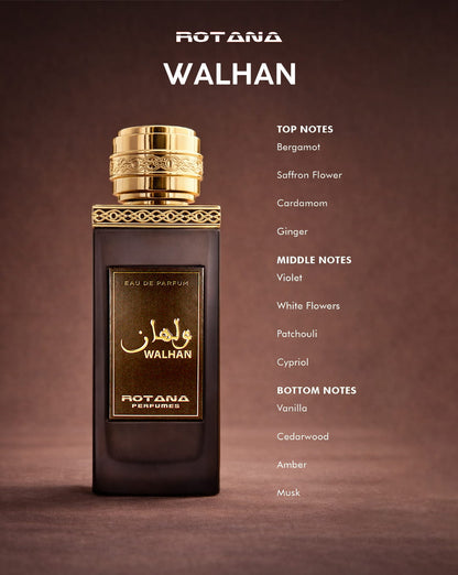 ROTANA WALHAN EDP ARABIC LONG-LASTING PERFUME FOR MEN & WOMEN 100ML