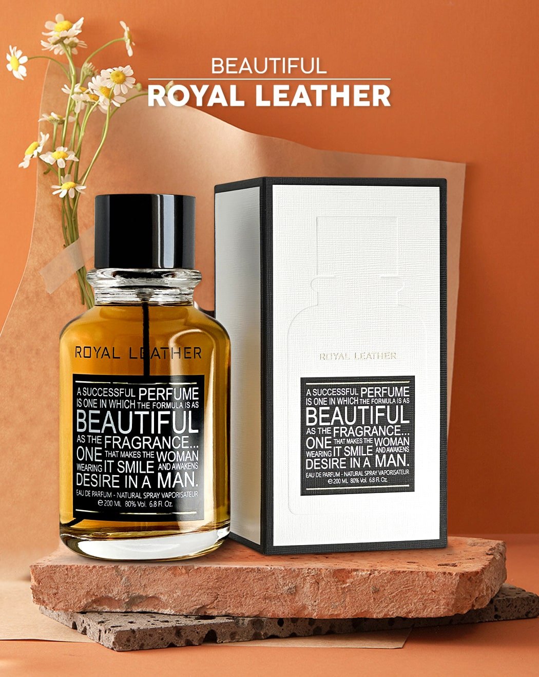 BEAUTIFUL ROYAL LEATHER EDP UNISEX 200ML - Linea De Bella | Divina Perfumesperfumefragrance