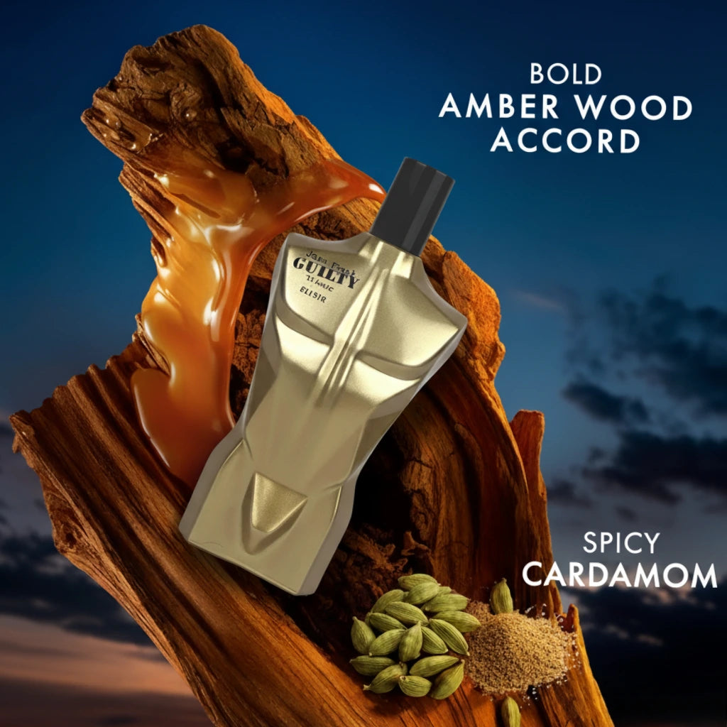 Jean Frank Guilty Eau de Parfum for Men 100ml – Spicy Woody Scent | Cavalier