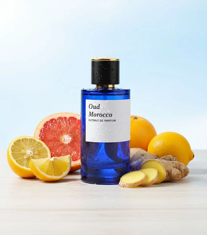 Oud Morocco – 100ml Eau de Parfum | Fresh Citrus & Woody Amber Fragrance for Men